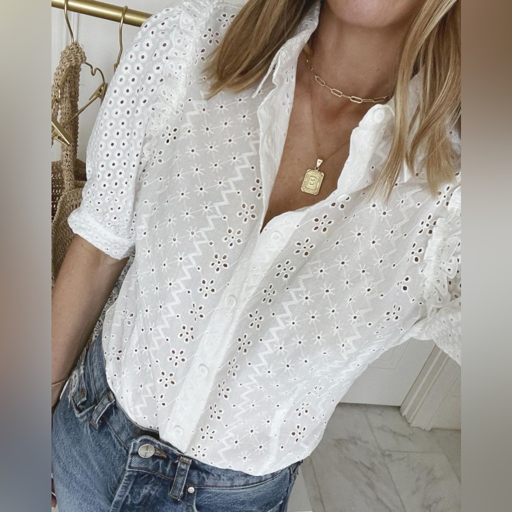 Splendid x Cella Jane Eyelet Button Down